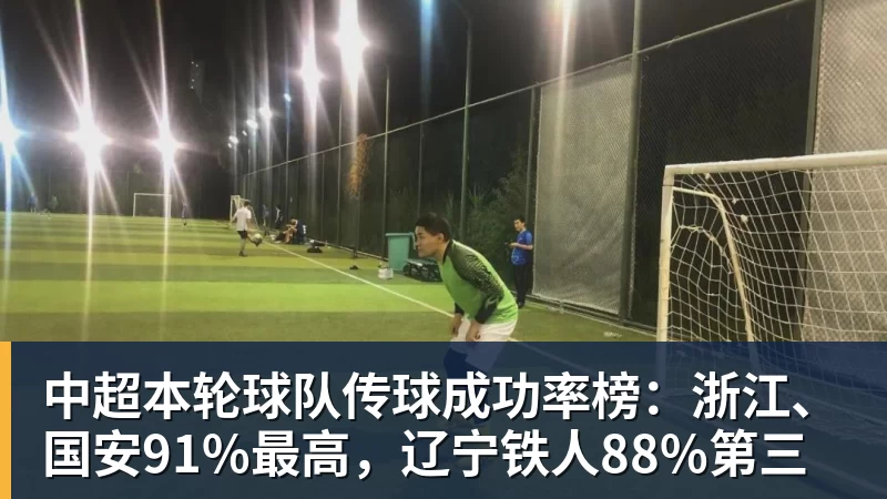 米兰体育中超本轮球队传球成功率榜:浙江、国安91%最高,辽宁铁人88%第三